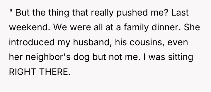 " But the thing that really pushed me? Last weekend....
