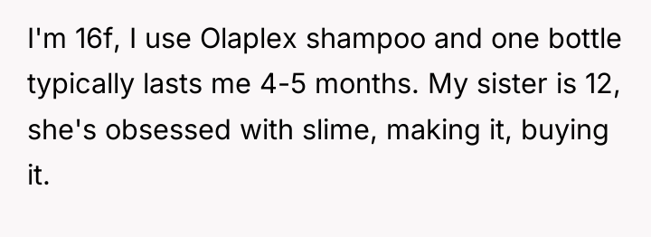I'm 16f, I use Olaplex shampoo and one bottle typically...