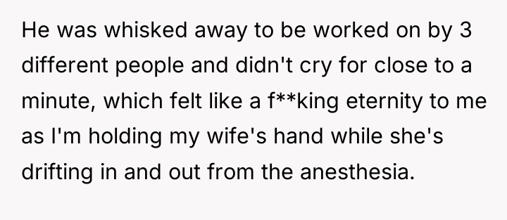 He was whisked away to be worked on by 3...