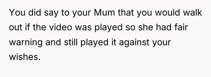 You did say to your Mum that you would walk...