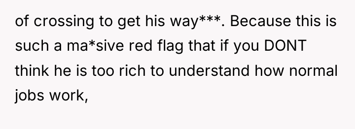 of crossing to get his way***. Because this is such...