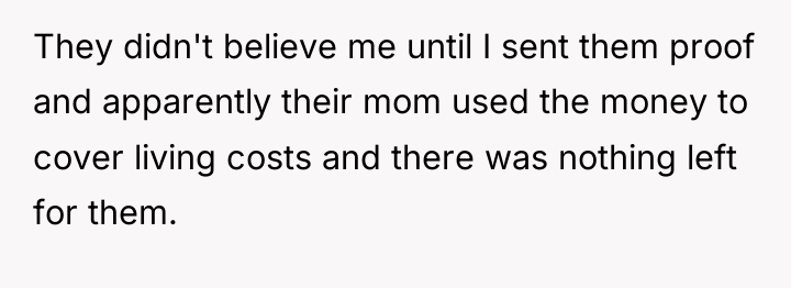 They didn't believe me until I sent them proof and...