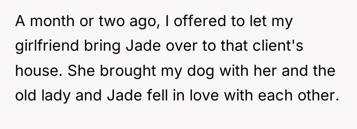 A month or two ago, I offered to let my...