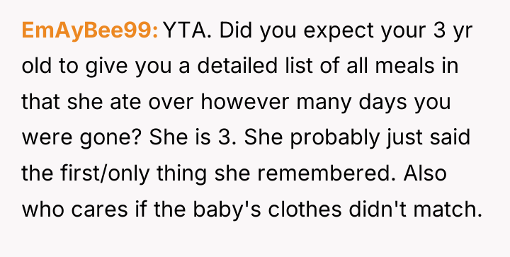 EmAyBee99 YTA. Did you expect your 3 yr old to...