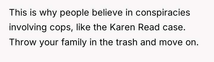 This is why people believe in conspiracies involving cops, like...