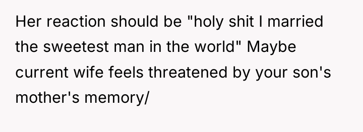 Her reaction should be "holy shit I married the sweetest...