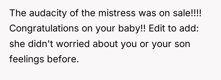 The audacity of the mistress was on sale!!!! Congratulations on...