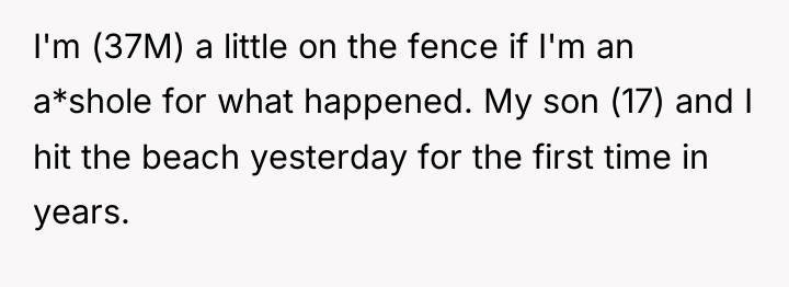 I'm (37M) a little on the fence if I'm an...