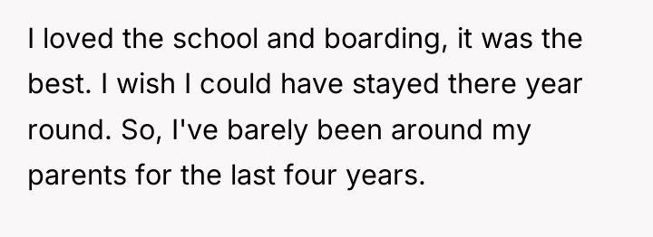 I loved the school and boarding, it was the best....