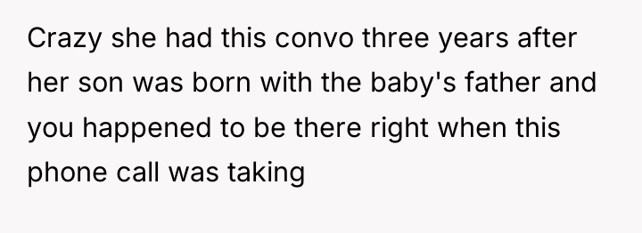 Crazy she had this convo three years after her son...