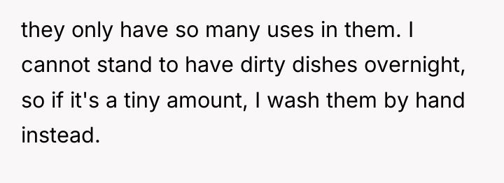 they only have so many uses in them. I cannot...