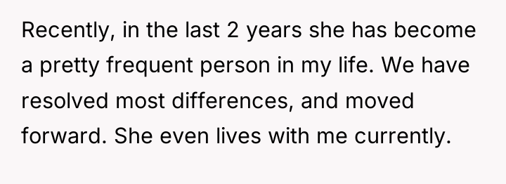 Recently, in the last 2 years she has become a...