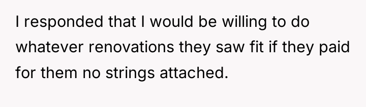 I responded that I would be willing to do whatever...