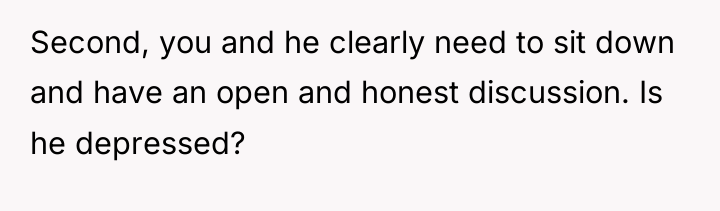 Second, you and he clearly need to sit down and...