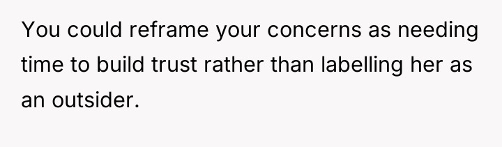 You could reframe your concerns as needing time to build...