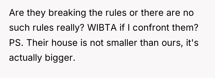 Are they breaking the rules or there are no such...