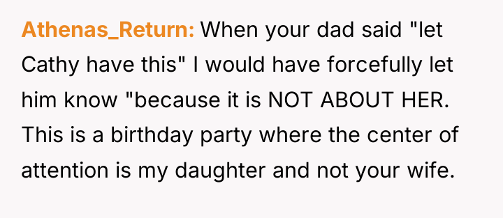 Athenas_Return When your dad said "let Cathy have this" I...
