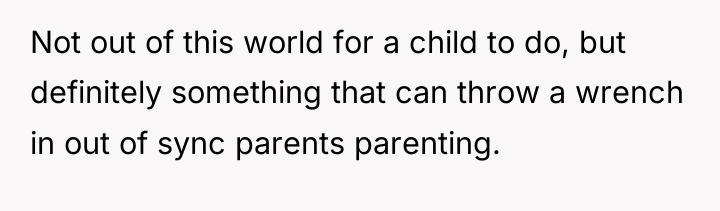 Not out of this world for a child to do,...