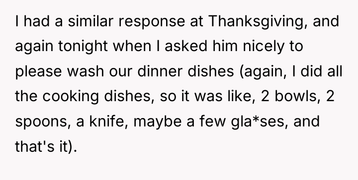 I had a similar response at Thanksgiving, and again tonight...
