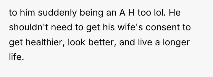 to him suddenly being an A H too lol. He...