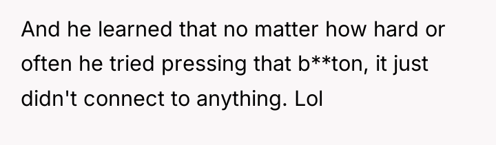 And he learned that no matter how hard or often...