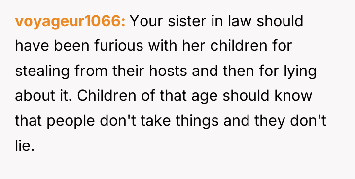 voyageur1066 Your sister in law should have been furious with...