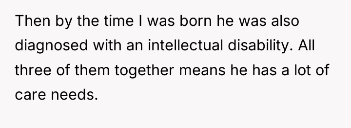 Then by the time I was born he was also...