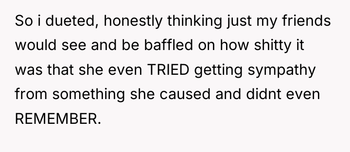 So i dueted, honestly thinking just my friends would see...