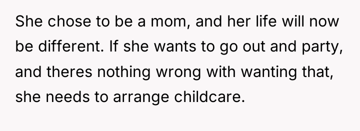 She chose to be a mom, and her life will...