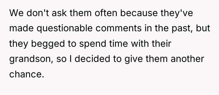We don't ask them often because they've made questionable comments...
