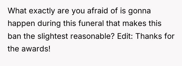 What exactly are you afraid of is gonna happen during...