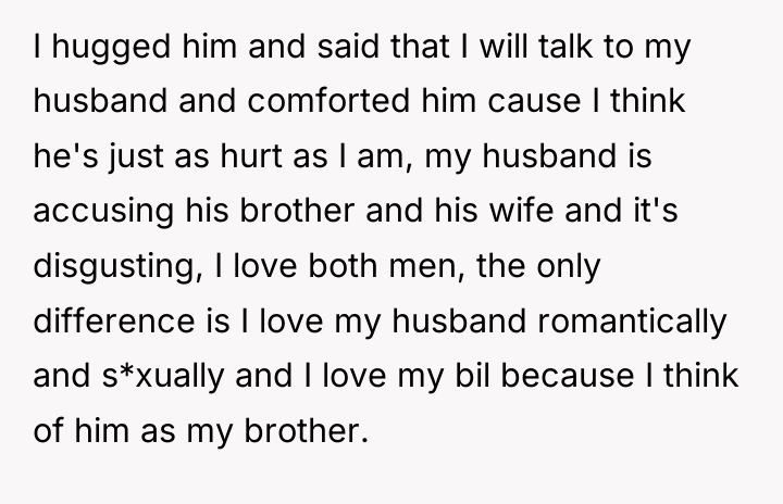 I hugged him and said that I will talk to...