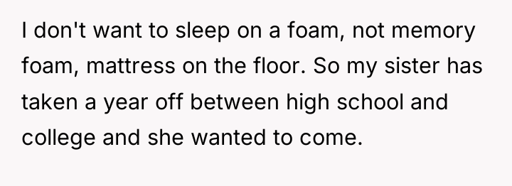 I don't want to sleep on a foam, not memory...