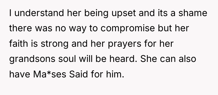 I understand her being upset and its a shame there...