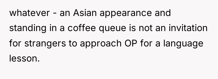whatever - an Asian appearance and standing in a coffee...