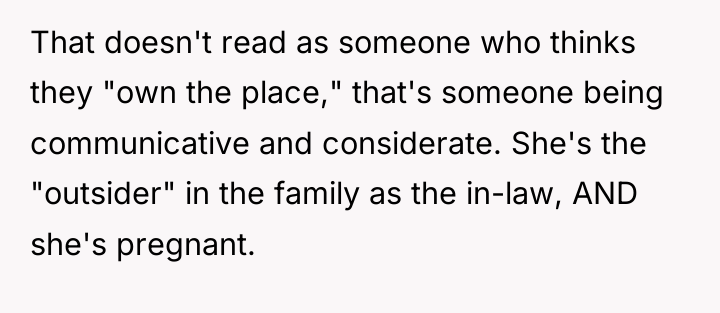 That doesn't read as someone who thinks they "own the...