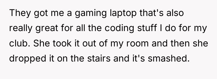 They got me a gaming laptop that's also really great...
