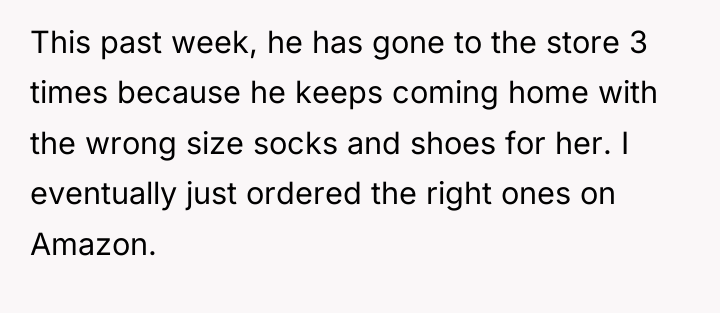This past week, he has gone to the store 3...