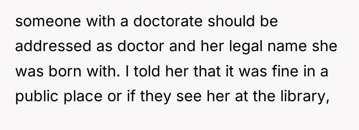 someone with a doctorate should be addressed as doctor and...