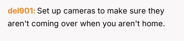 del901 Set up cameras to make sure they aren't coming...