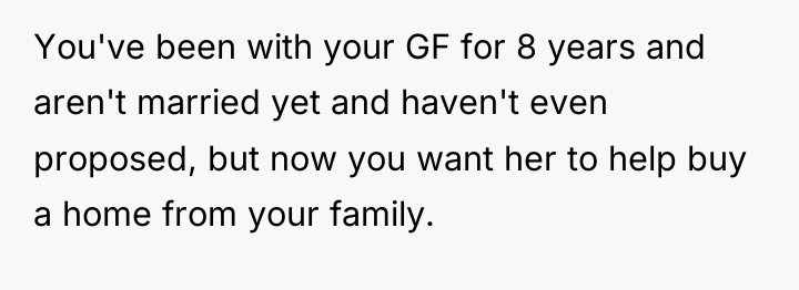 You've been with your GF for 8 years and aren't...