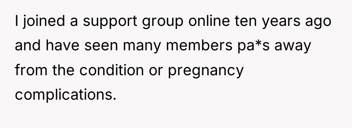 I joined a support group online ten years ago and...