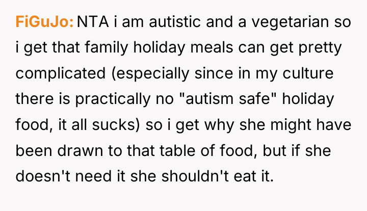 FiGuJo NTA i am autistic and a vegetarian so i...