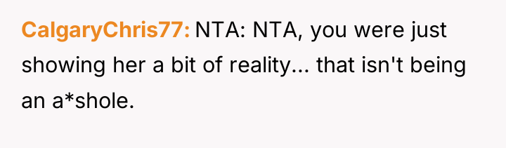 CalgaryChris77 NTA: NTA, you were just showing her a bit...