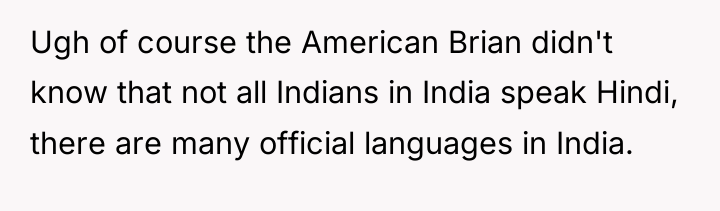 Ugh of course the American Brian didn't know that not...