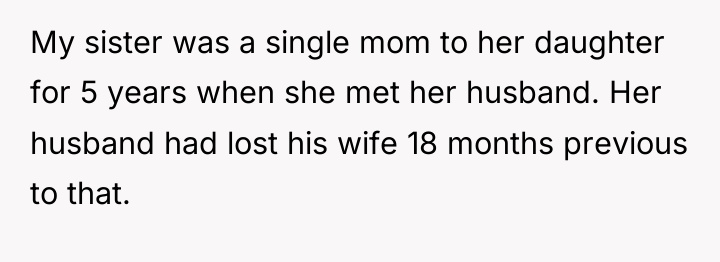 My sister was a single mom to her daughter for...