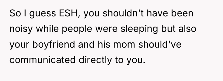 So I guess ESH, you shouldn't have been noisy while...