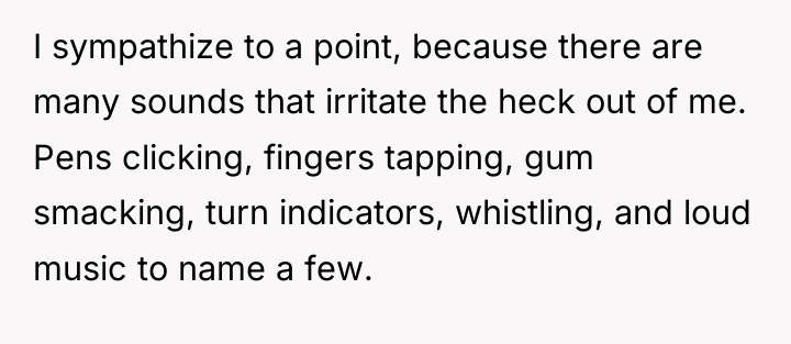 I sympathize to a point, because there are many sounds...