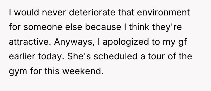 I would never deteriorate that environment for someone else because...