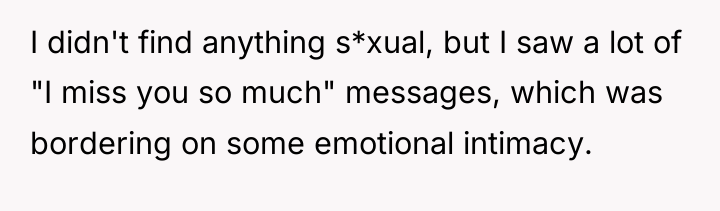 I didn't find anything s*xual, but I saw a lot...